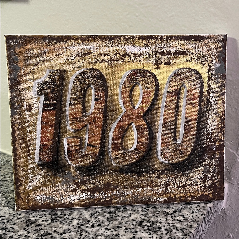 Vintage 1980 Wall Art